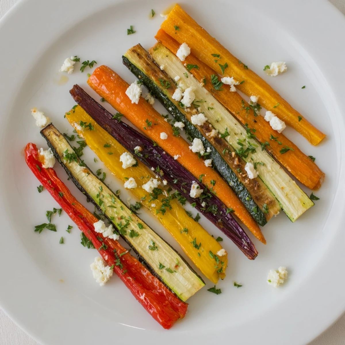 Gleaming photo shows Christmas Sleigh Veggie Rails; warm, roasted vegetables are perfect finger food.