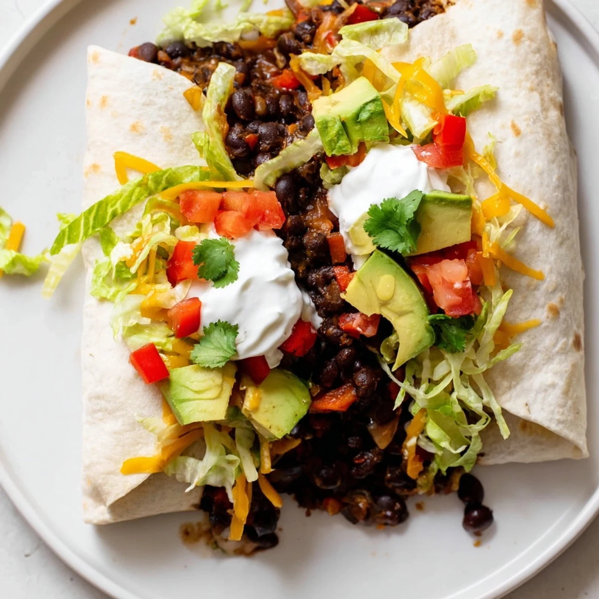 Smoky Black Bean Burrito