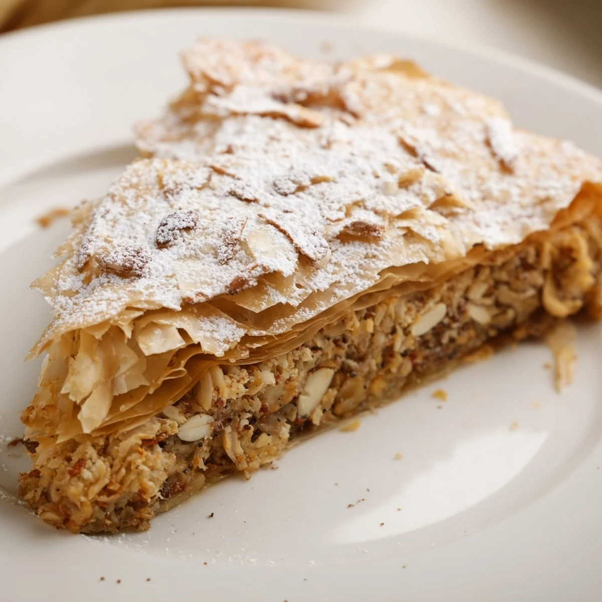 The aromatic spice blend combined with the delicate phyllo makes this Moroccan Pastilla Pie irresistible.