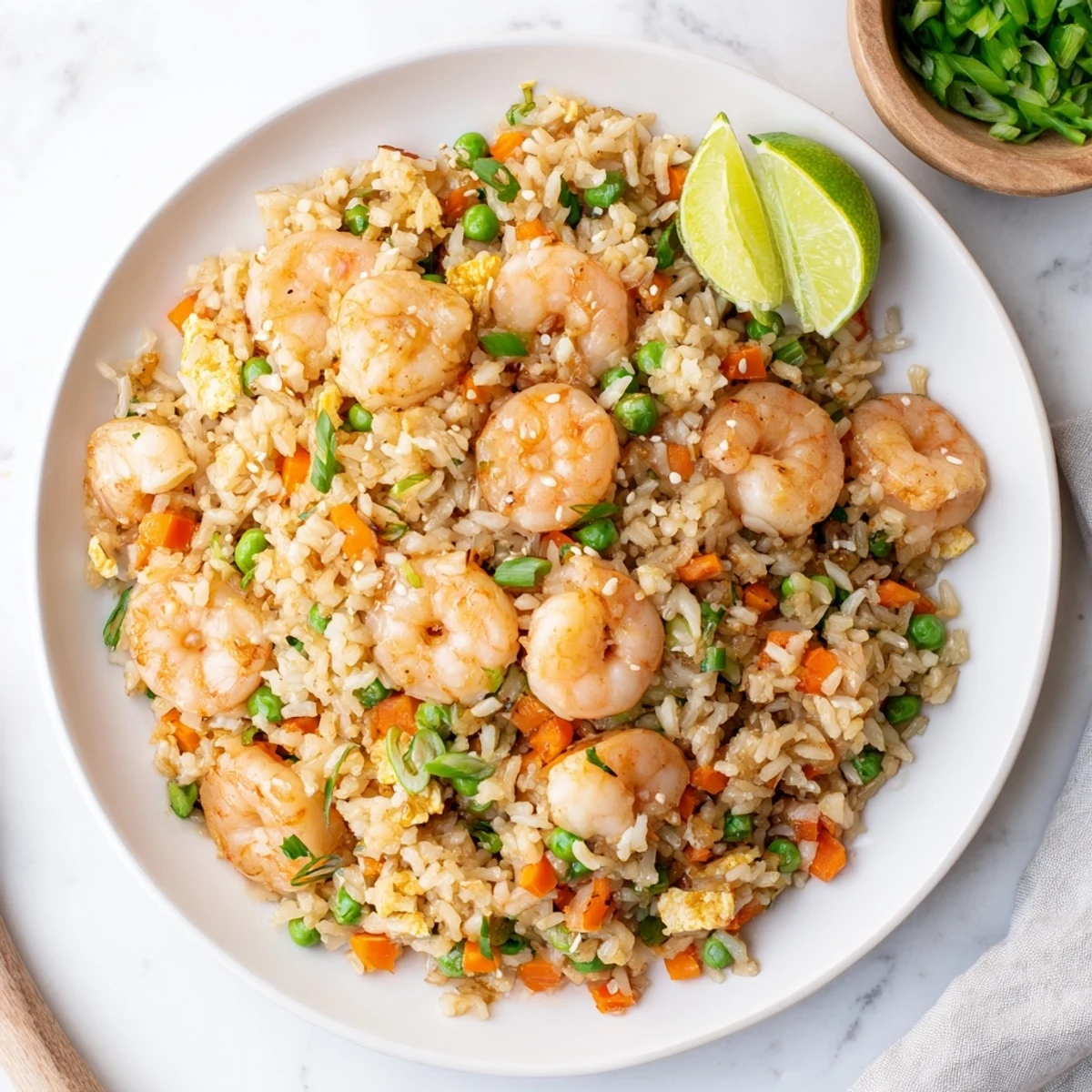 Quick and easy Shrimp Garlic Fried Rice, a flavorful weeknight dinner sensation.