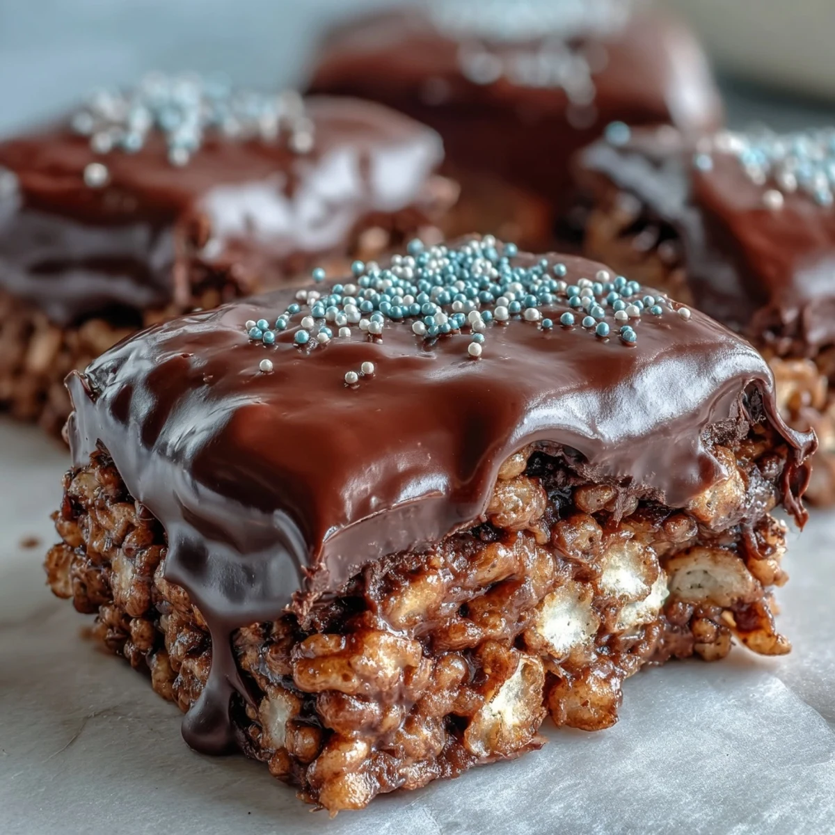 Chocolate Covered Rice Krispy Treats