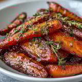 Honey Glazed Roasted Carrots Thyme