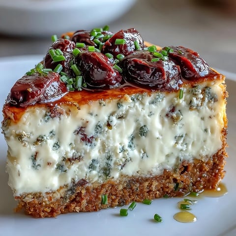 Savory Kalamata Cheesecake Appetizer garnished with fresh parsley, sliced olives, and a drizzle of olive oil on a marble platter.