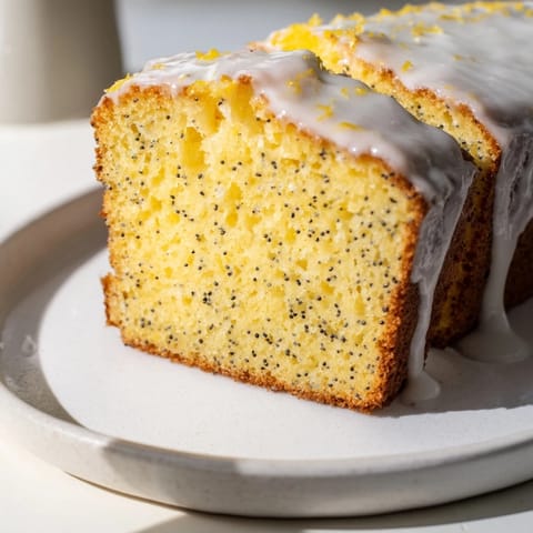 Glazed Lemon Poppy Seed Cake