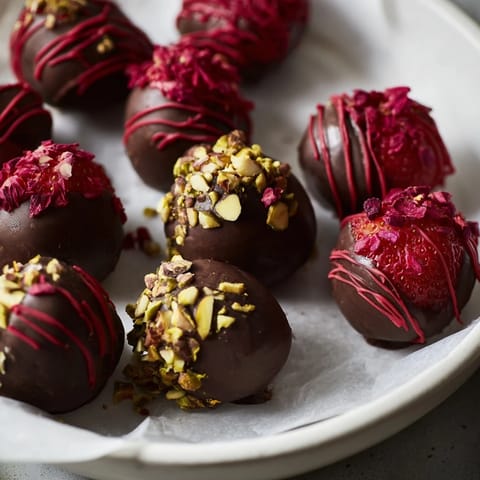 Dark Chocolate Strawberry Dips
