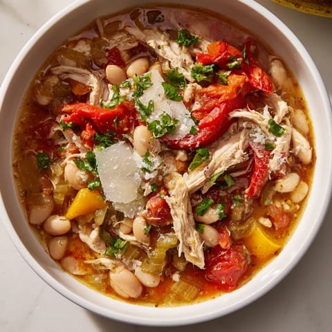 White Bean Roasted Pepper Chicken