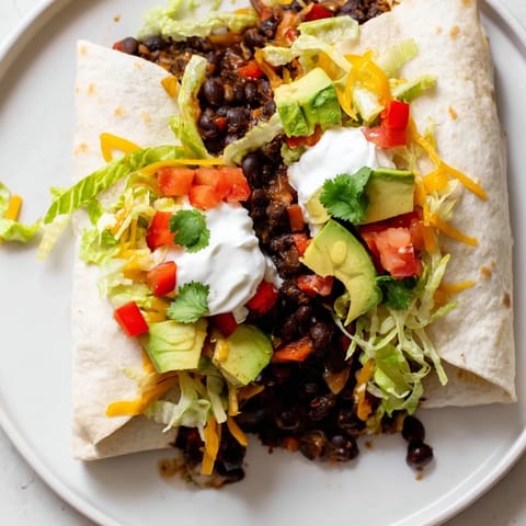 Smoky Black Bean Burrito
