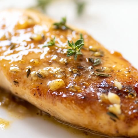 Juicy Honey Dijon Chicken Skillet served over creamy mashed potatoes, garnished with fresh parsley for a cozy weeknight dinner.  