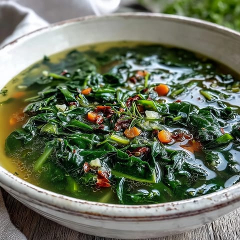 Colorful Swiss Chard Soup simmering in a pot with carrots, celery, and fresh greens ready to serve.