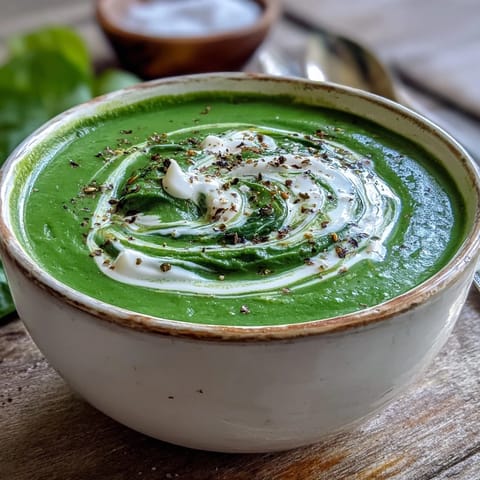 Velvety Creamy Spinach Soup