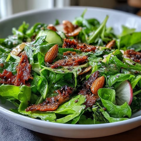 Spring Green Salad Honey Mustard