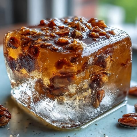 Bright, golden dandelion jelly with lemon and honey, glistening in a glass jar beside fresh bread slices and a spoon.