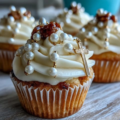 Mini Communion Cupcakes Rosary