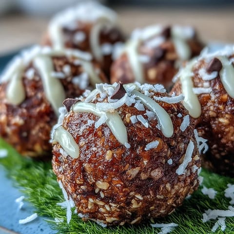 Wholesome energy balls with oats and chocolate chips, perfect for soccer game snacks on the go.