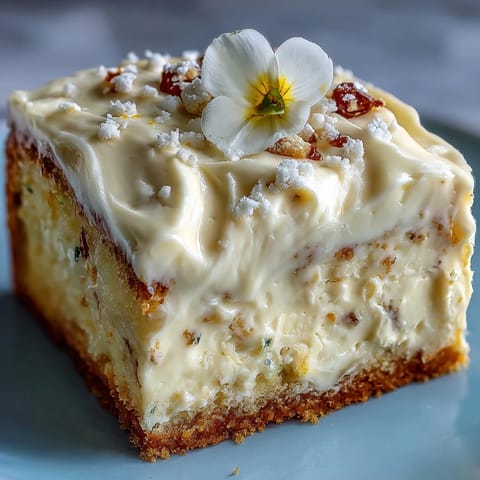 Zesty Lemon Sunshine Cake, adorned with delicate blooms, ready for a festive gathering.