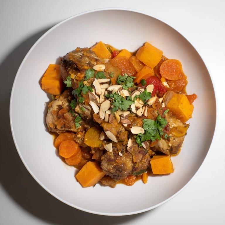 Imagine the rich aromas of a delicious Soft Spice Slow-Cooker Chicken and Sweet Potato Tagine dish for dinner tonight!