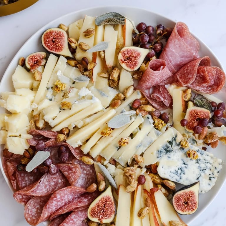 Mediterranean-inspired Pomegranate Jewel Cascade, flowing with fresh fruit and jewel-like pomegranate arils.