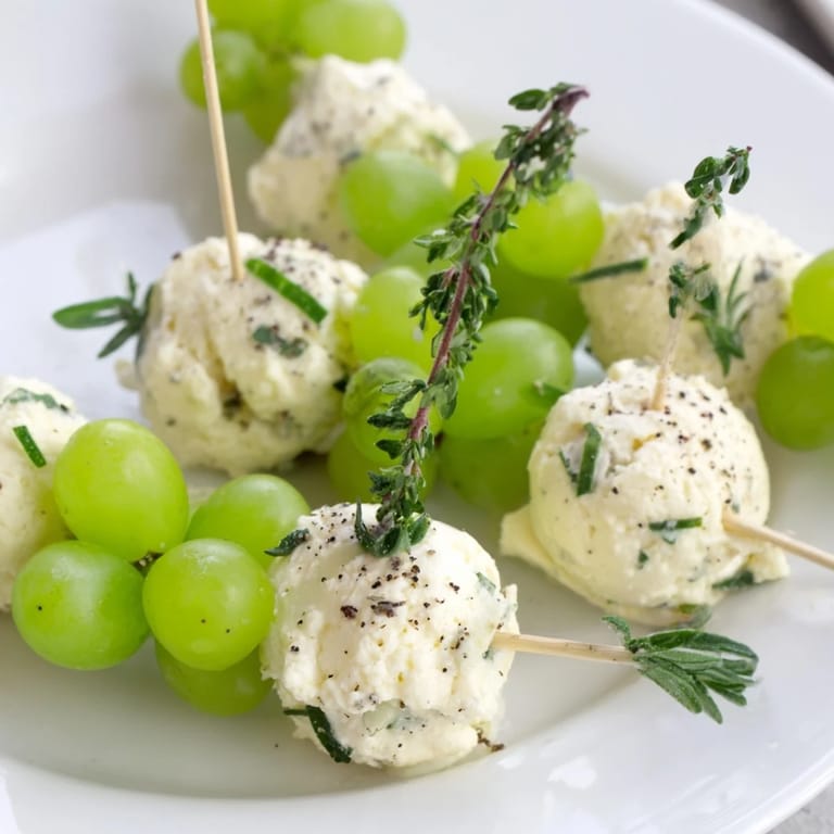 Close-up of a festive Mistletoe Kissing Ball ready to serve, a delicious appetizer with fresh flavors.