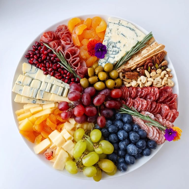 Festive The Nutcracker Suite Board, overflowing with cheeses, meats, crackers, and sweet treats ready for a gathering.