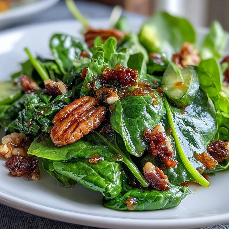 Crisp Spring Green Salad with Honey Mustard and Almonds, featuring sliced cucumbers, snap peas, and radishes for a refreshing bite.