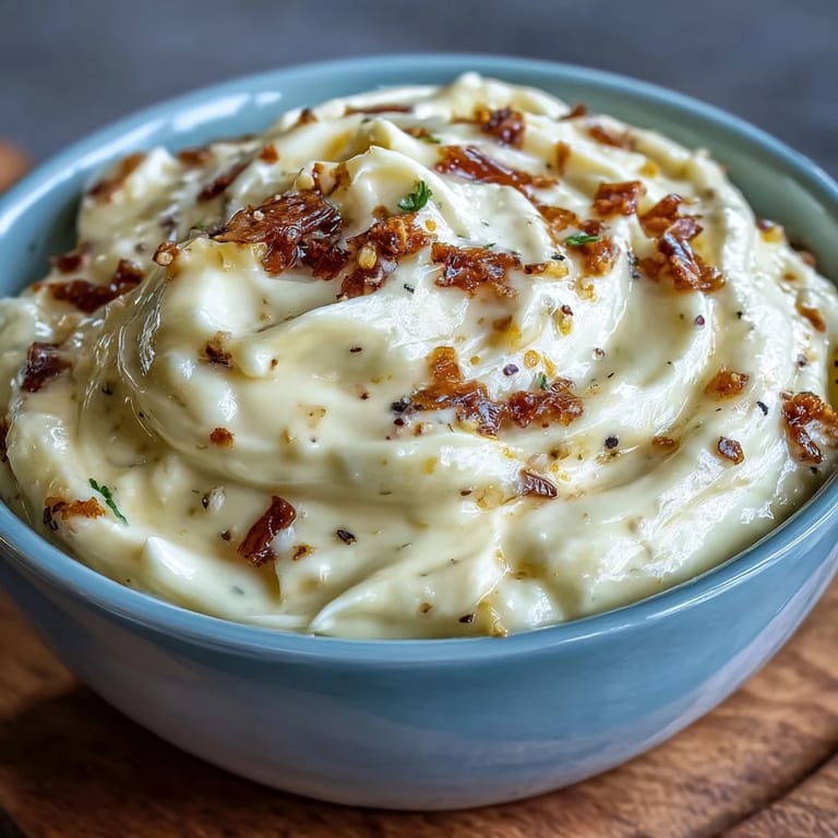 Smooth, tangy homemade aioli with a hint of Dijon, ideal for burgers, fries, or roasted veggies.