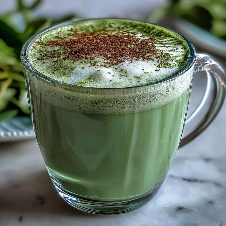 Enjoy this easy matcha oat milk latte, a soothing, dairy-free treat.