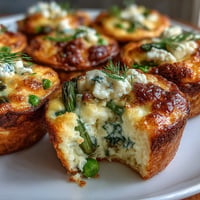 Vibrant spring vegetable frittata muffins with asparagus, peas, and spinach baked in fluffy egg cups for a healthy breakfast.  