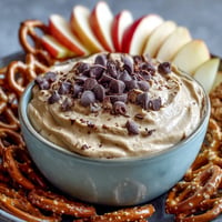 Fiber-packed chickpea cookie dough dip, a no-bake, creamy treat bursting with flavor.